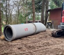 Bauarbeiten am Spielplatz